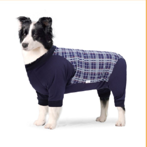 Four-Leg Zipper Dog Recovery Suit for dogs and cats