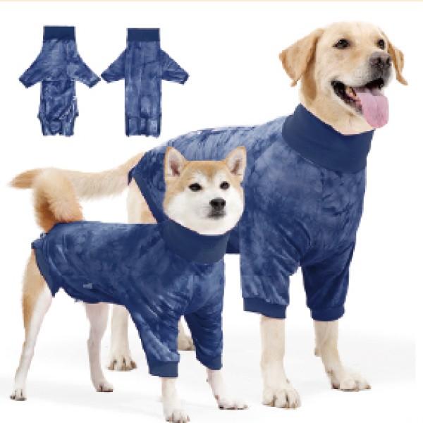 Rear Snap Four-Leg Dog Recovery Suit for dogs and cats