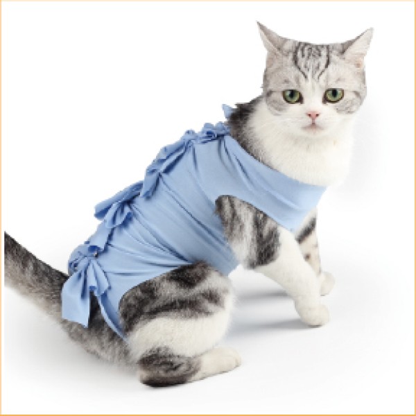 Tie Closure Cat Recovery Suit for dogs and cats